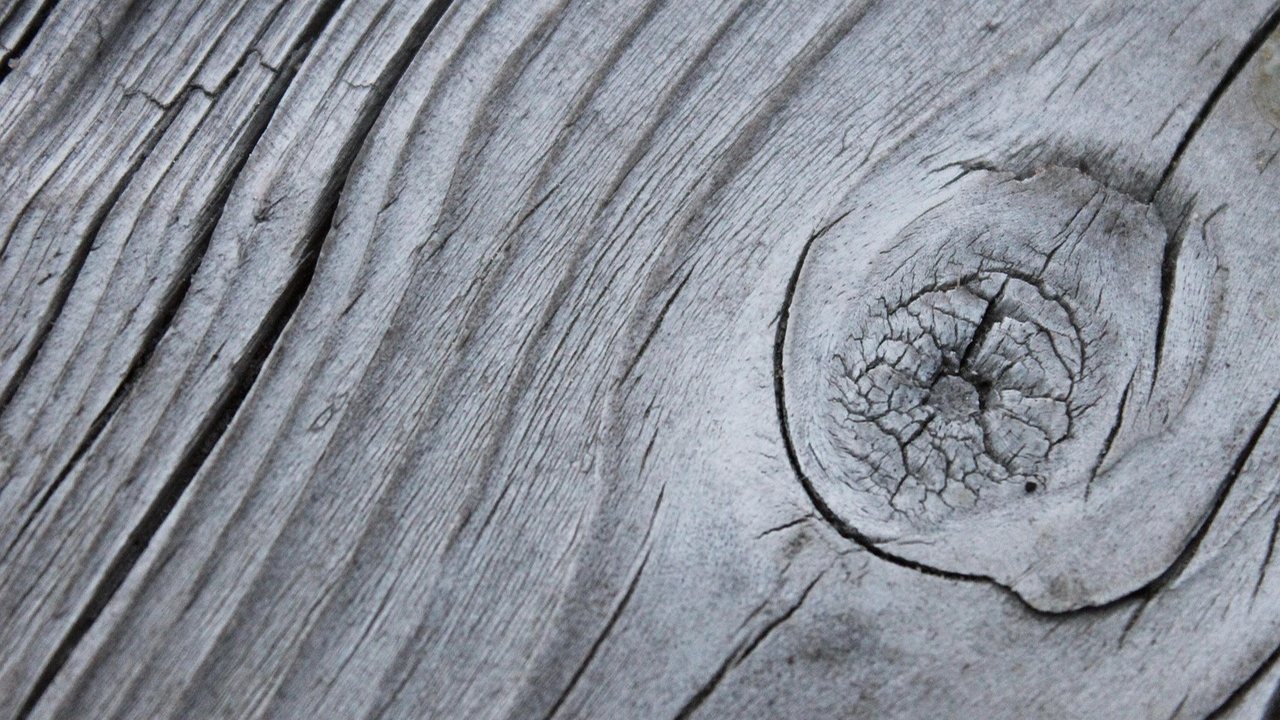 Vergraute Holzdielen in Nahaufnahme